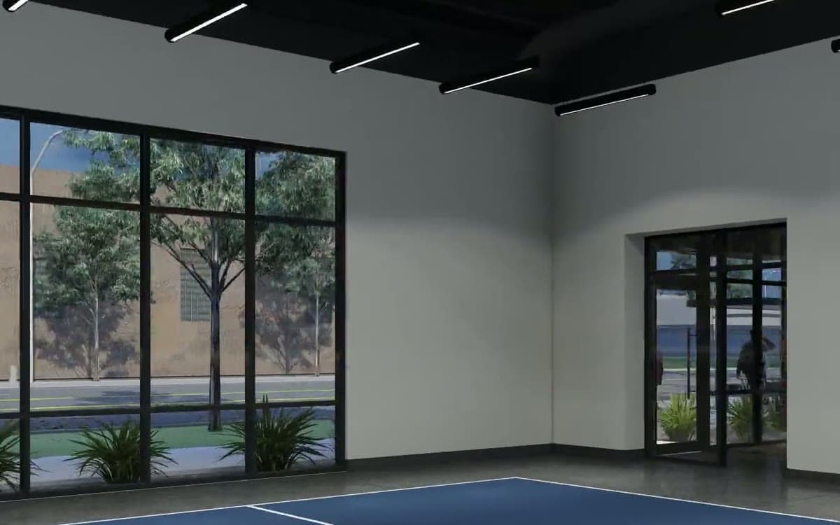 Pickleball Court — architectural rendering